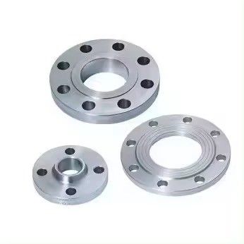 Tamaño personalizado Flange de acero inoxidable de plata con conexión estándar ISO y flange