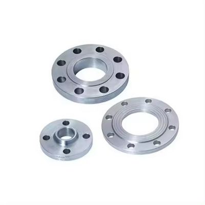 Tamaño personalizado Flange de acero inoxidable de plata con conexión estándar ISO y flange