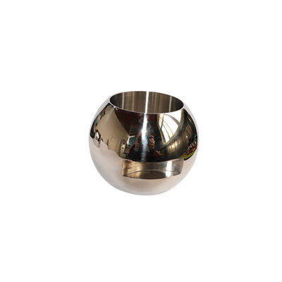 DN5-DN12 Bola de válvula flotante recta con resistencia a la corrosión y acabado plateado en acero inoxidable 304/316L