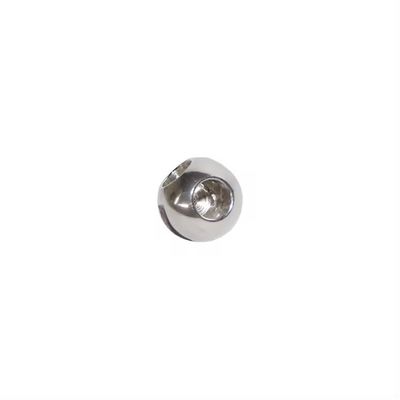 DN150-DN300 válvula de bola de plata de acero inoxidable de tres vías con resistencia a altas temperaturas y superficie pulida en espejo