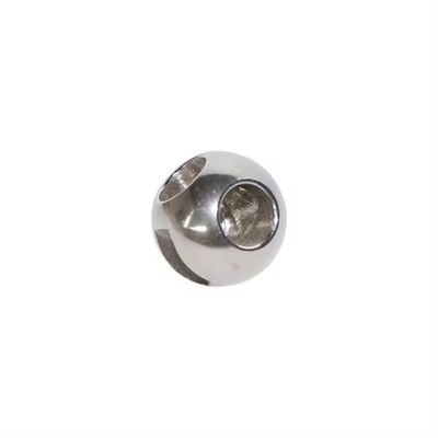 DN150-DN300 válvula de bola de plata de acero inoxidable de tres vías con resistencia a altas temperaturas y superficie pulida en espejo