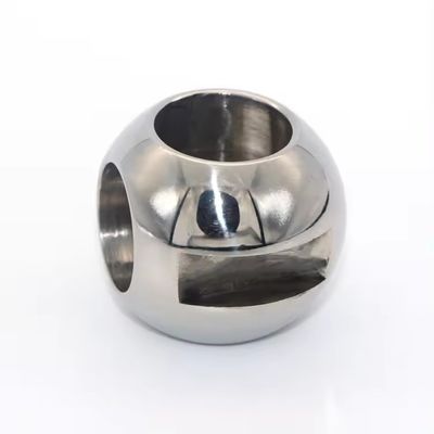 DN150-DN300 válvula de bola de plata de acero inoxidable de tres vías con resistencia a altas temperaturas y superficie pulida en espejo