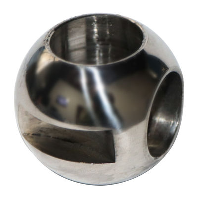 Válvula de bolas de acero inoxidable pulido con bolas en forma de V y resistencia a la corrosión