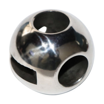 Válvula de bolas de acero inoxidable pulido con bolas en forma de V y resistencia a la corrosión