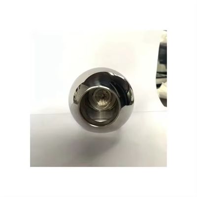 Accesorios de válvula de puerta de acero inoxidable DN50 certificados ISO con superficie pulida en espejo y bola de repuesto de metal pequeña