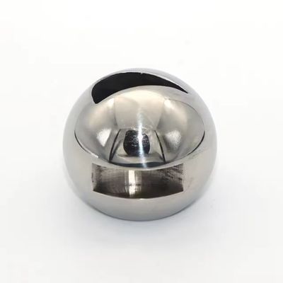 Bola de válvula de acero inoxidable en forma de V con superficie pulida de espejo superior