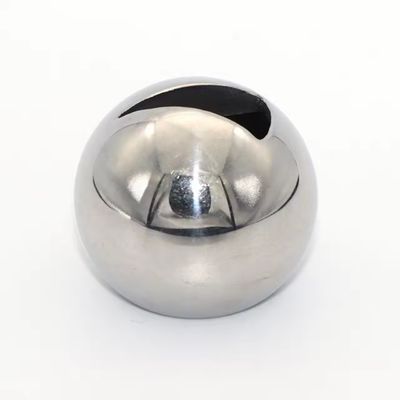 Bola de válvula de acero inoxidable en forma de V con superficie pulida de espejo superior