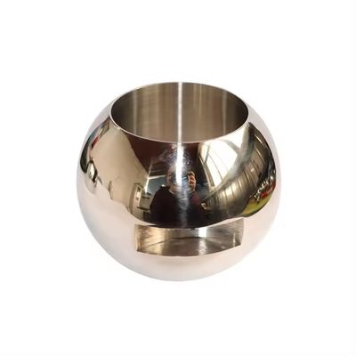 Apoyo personalizado OEM válvula de bola de una pieza de acero inoxidable con garantía y superficie pulida en espejo