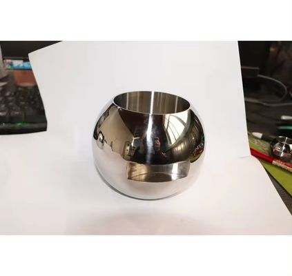 Apoyo personalizado OEM válvula de bola de una pieza de acero inoxidable con garantía y superficie pulida en espejo