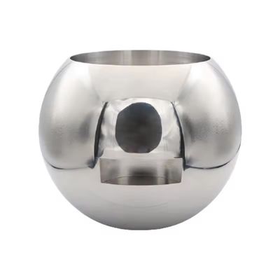 Sliver 201/304/316L Mini válvula de bolas de acero inoxidable con diseño transparente y superficie pulida en espejo