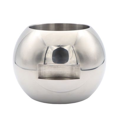 Válvula de bola de una pieza de acero inoxidable DN65-DN100 de espejo pulido con resistencia a la corrosión garantizada y flujo recto