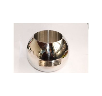 DN25 válvula de bola de acero plateado con superficie pulida de espejo y soporte personalizado OEM