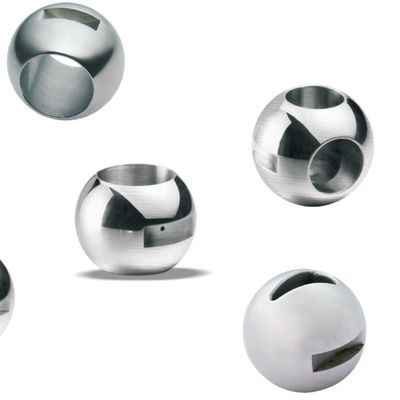 Válvula de bola de acero inoxidable de superficie pulida de espejo para válvulas garantizadas piezas de repuesto Apoyo OEM Diseño directo