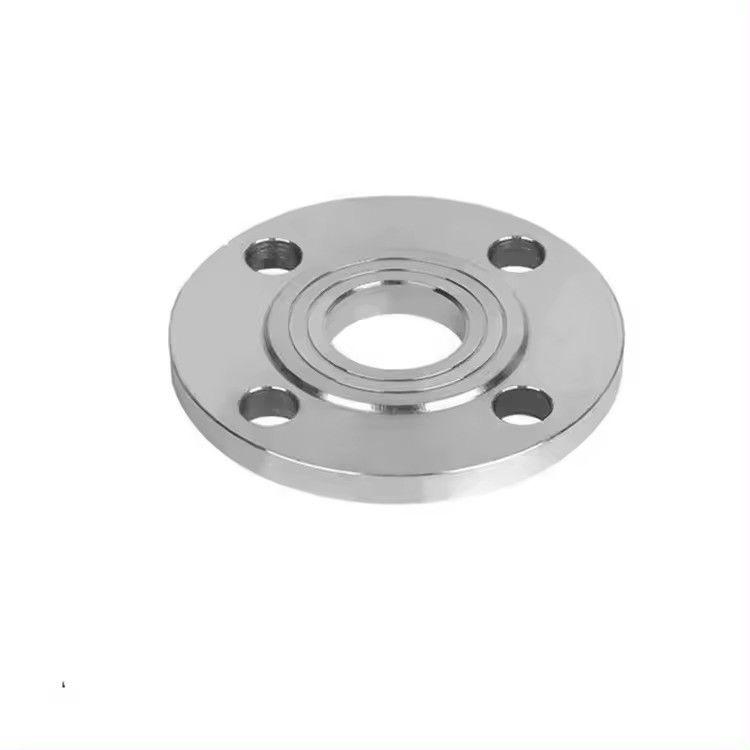 Tamaño personalizado Flange de acero inoxidable de plata con conexión estándar ISO y flange