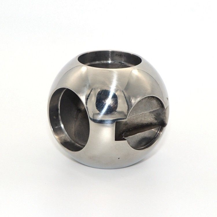 Válvulas piezas de repuesto Instalación rápida de válvula de bola de acero inoxidable con soporte OEM personalizado y superficie pulida de espejo