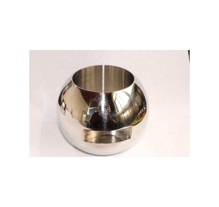 DN25 válvula de bola de acero plateado con superficie pulida de espejo y soporte personalizado OEM