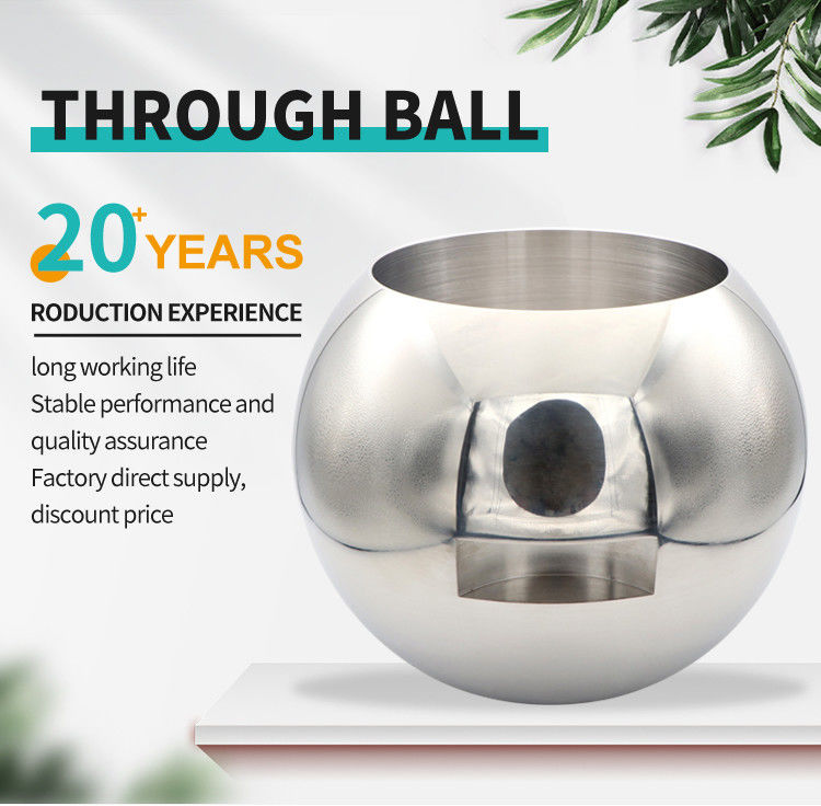 Válvula de bola de acero inoxidable DN25 de cristal pulido con espejo para válvulas