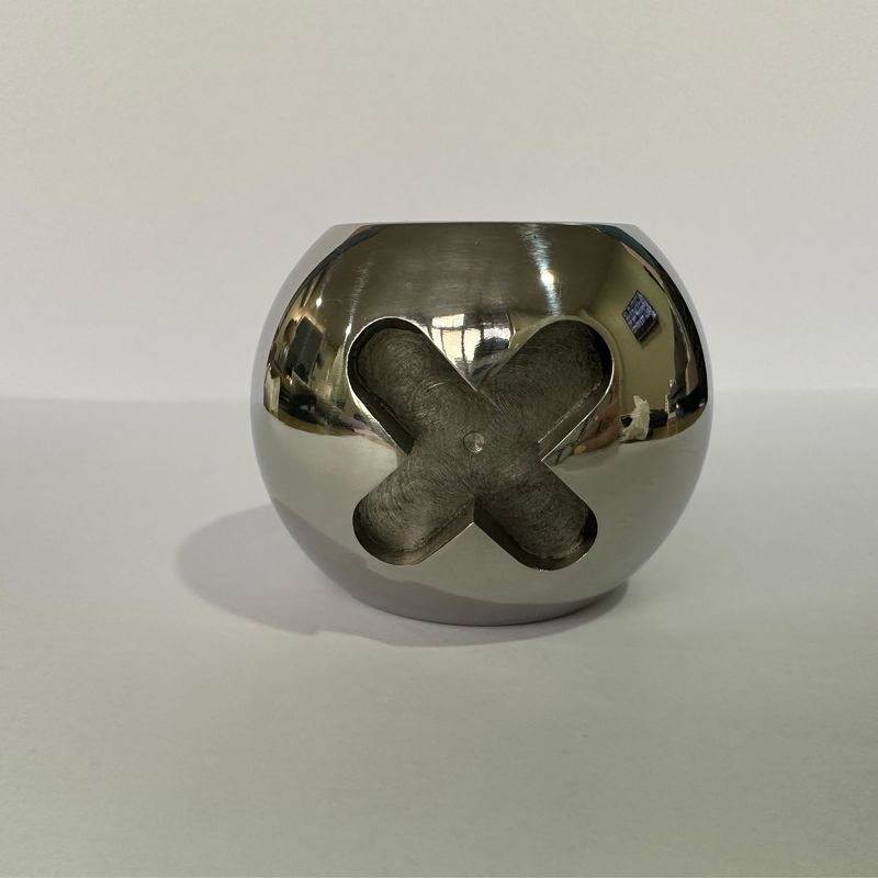 Accesorios de válvula de bola ajustable de una pieza con resistencia a la corrosión en superficie pulida de espejo